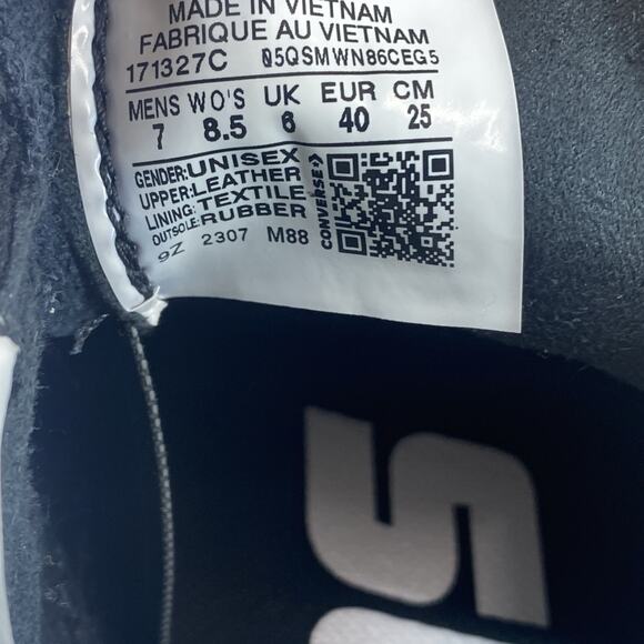 Converse CONS One Star Platform Womens Black White Size 8.5 Y2K Platform Shoes - Picture 9 of 10